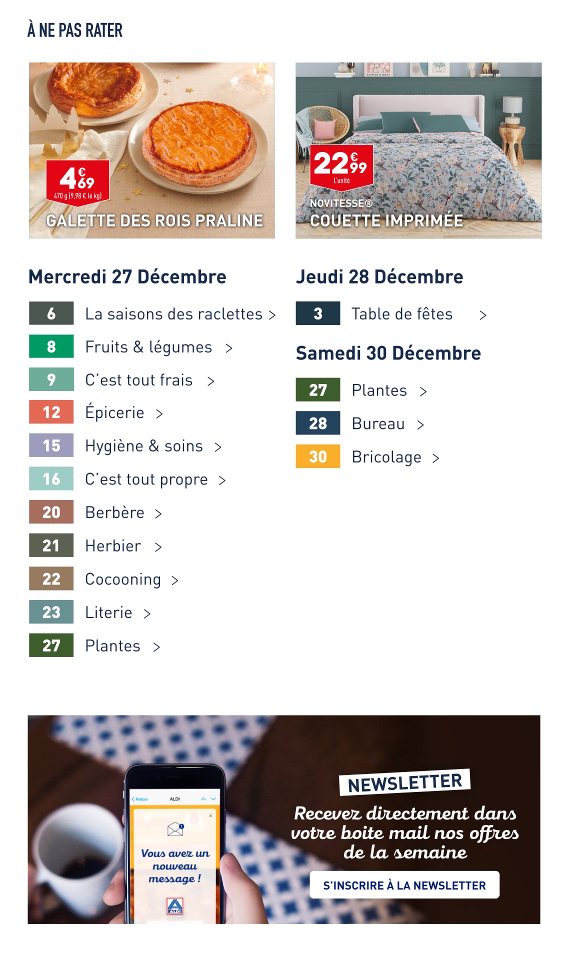Catalogue Aldi du 27 décembre au 1 janvier 2024 Promocataloguesfr