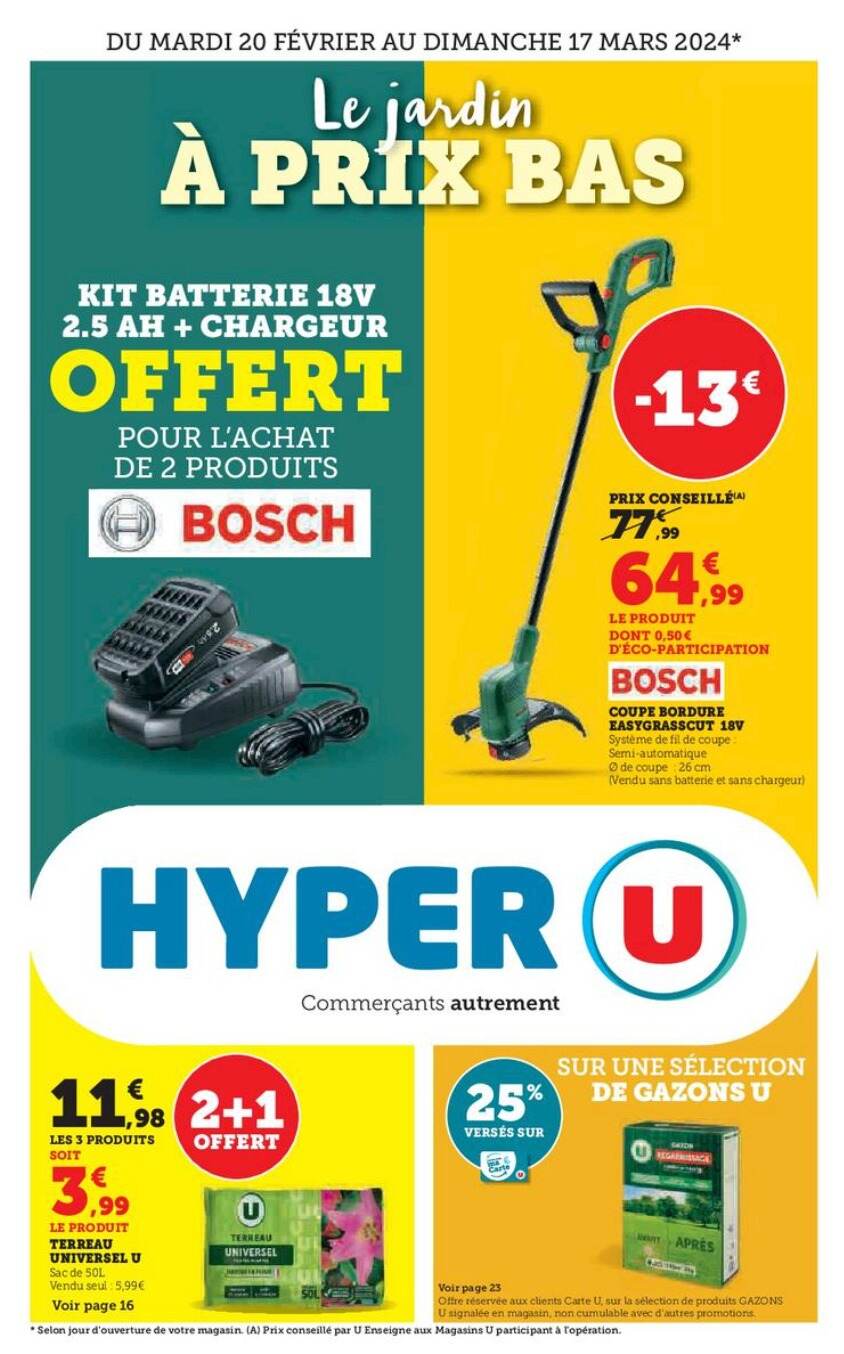 Catalogue Hyper U du 20 février au 17 mars 2024