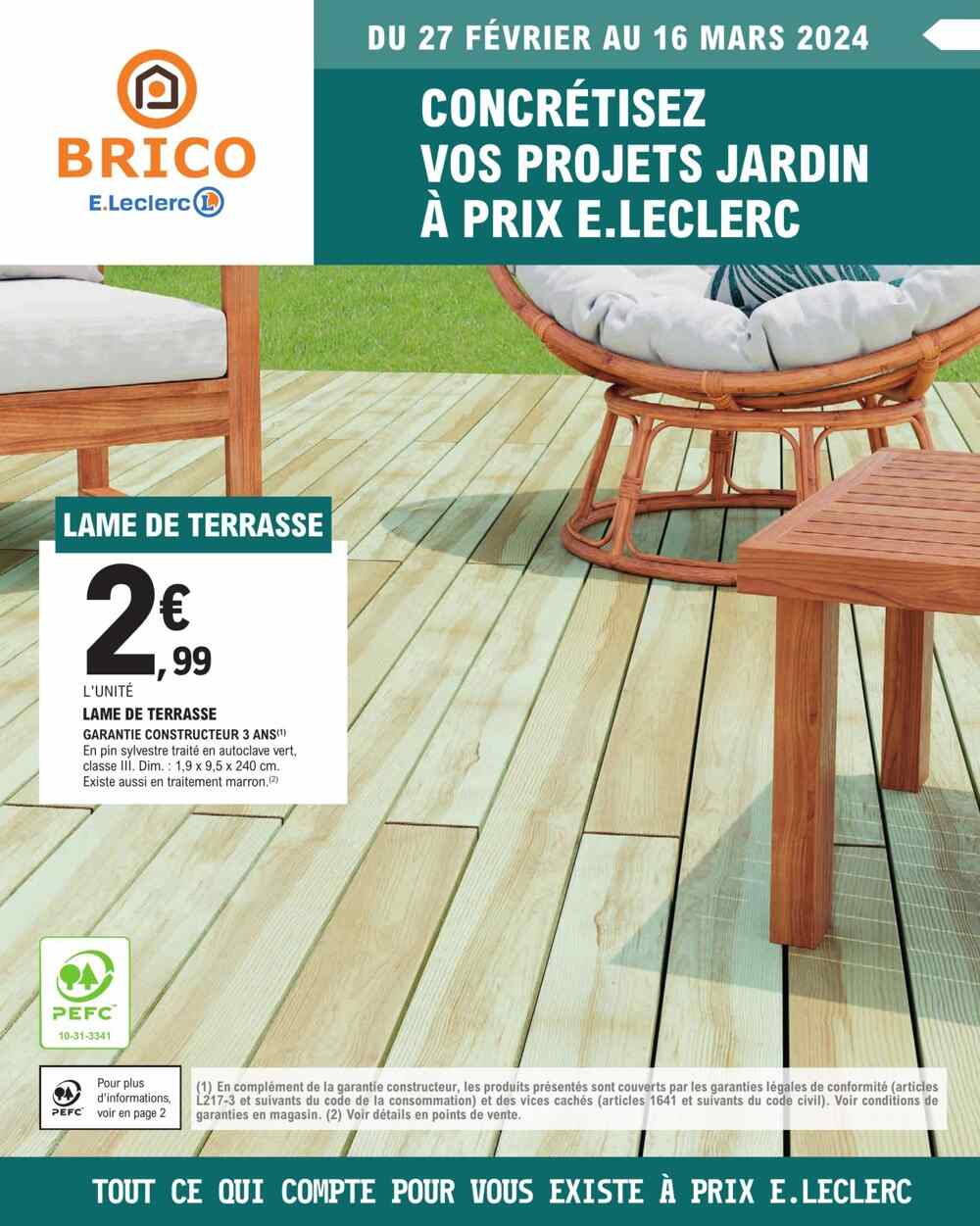 Catalogue E Leclerc Brico du 27 février au 16 mars 2024