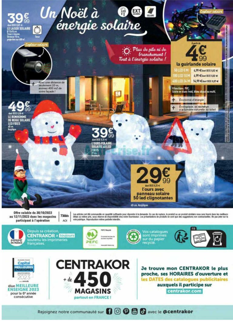 Catalogue Centrakor Noël 2024