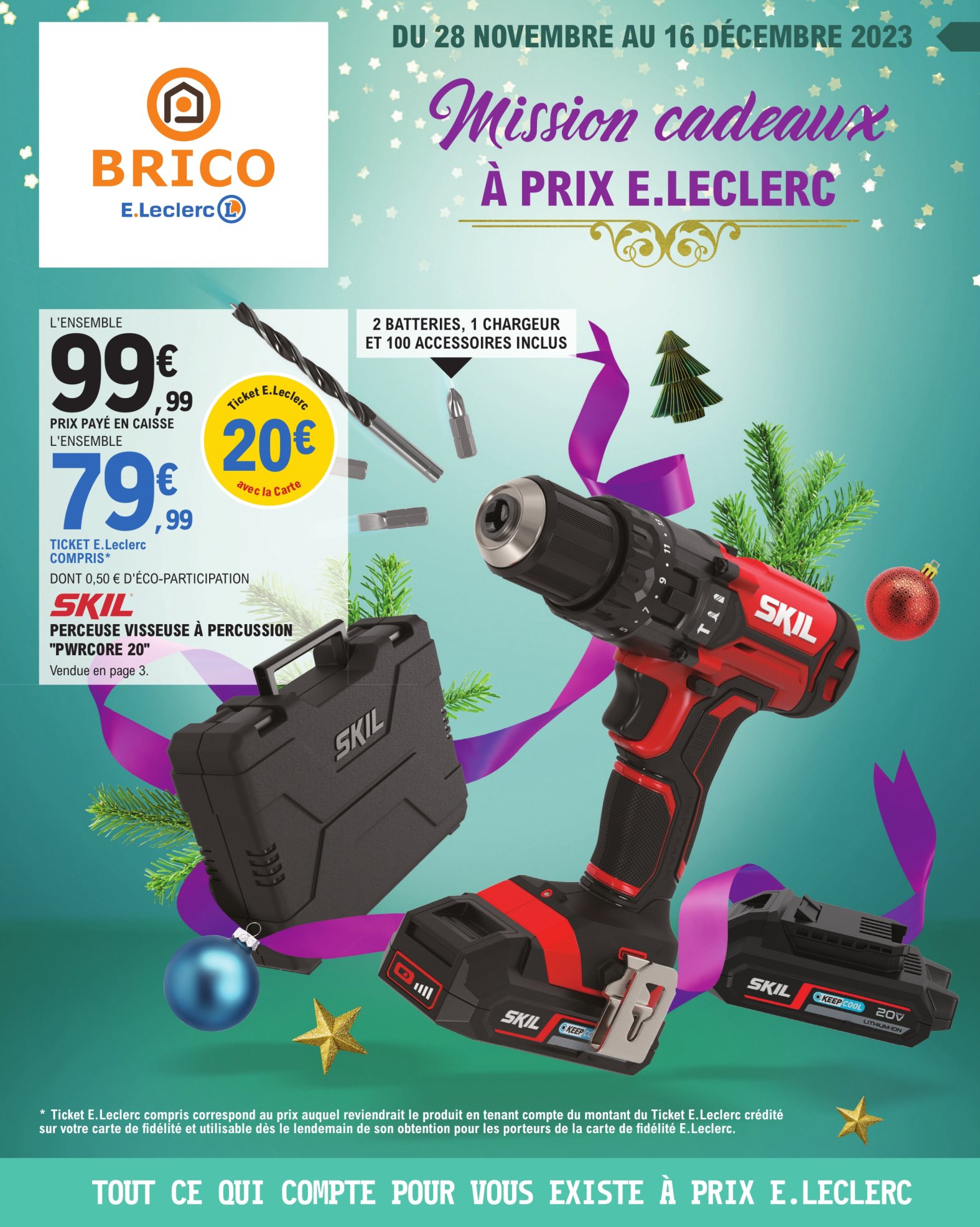 Catalogue E.Leclerc Brico du 28 novembre au 16 décembre, 2023 1 – leclerc brico 28 16 01