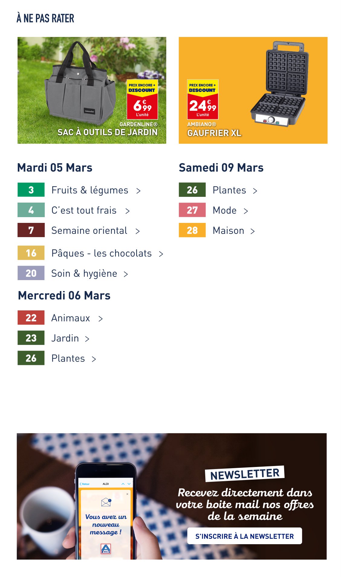 Catalogue Aldi Du 5 Mars Au 11 Mars 2024