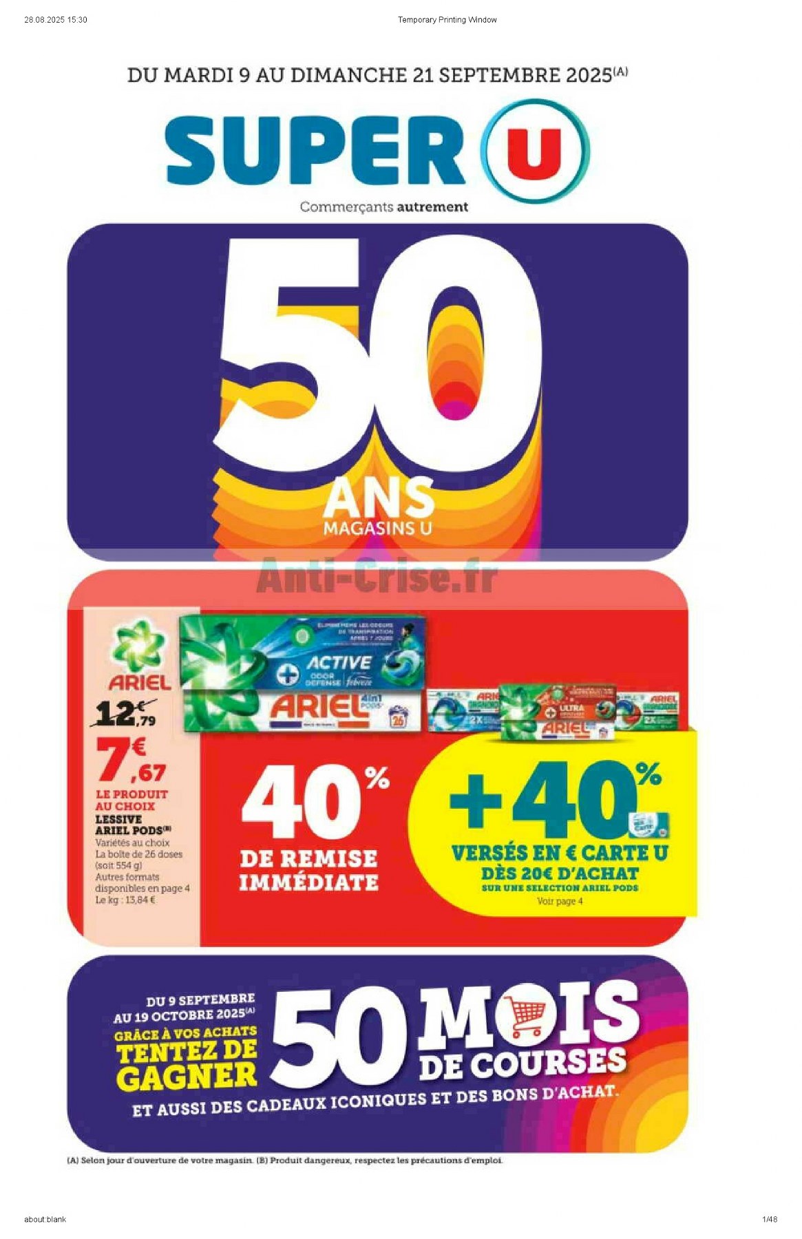 Catalogue Super U du 9 septembre au 21 septembre, 2025 22 – super u catalogue 1