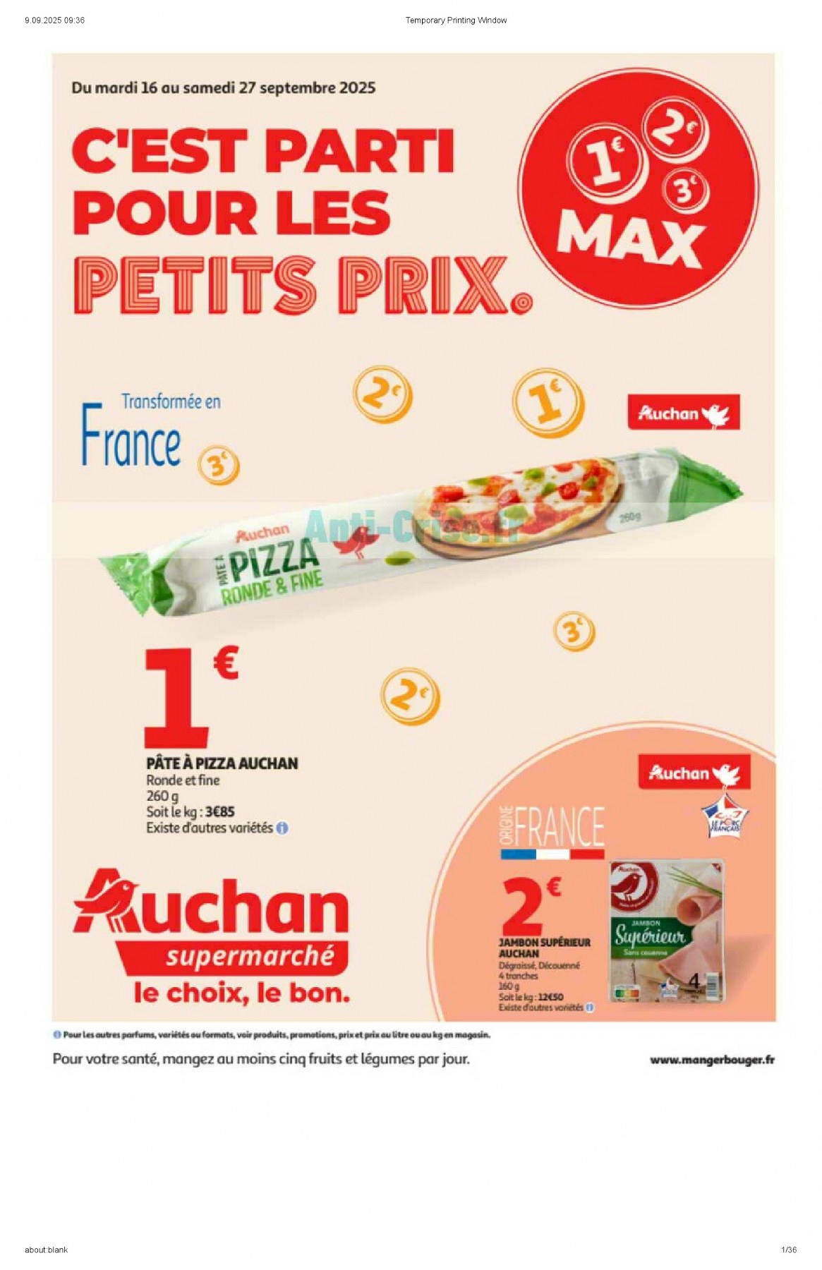 Catalogue Auchan Supermarché du 16 septembre au 28 septembre, 2025 32 – auchan catalogue 1 2