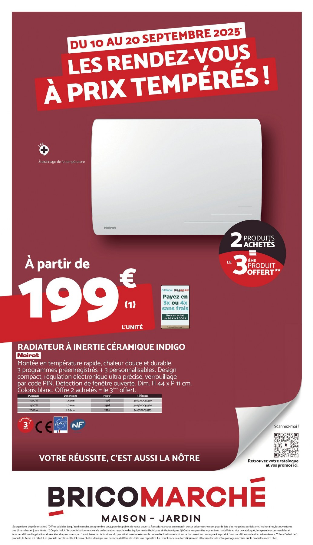 Catalogue Bricomarché du 10 septembre au 20 septembre, 2025 4 – brico marche 1