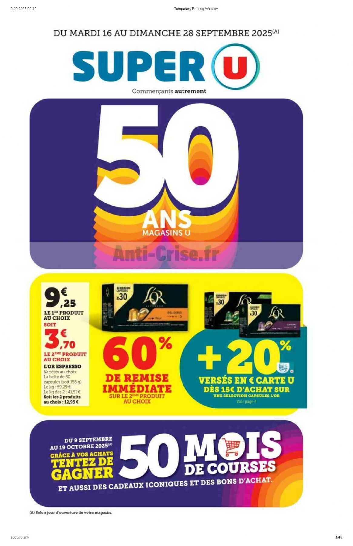 Catalogue Super U du 16 septembre au 28 septembre, 2025 38 – super u catalogue 1