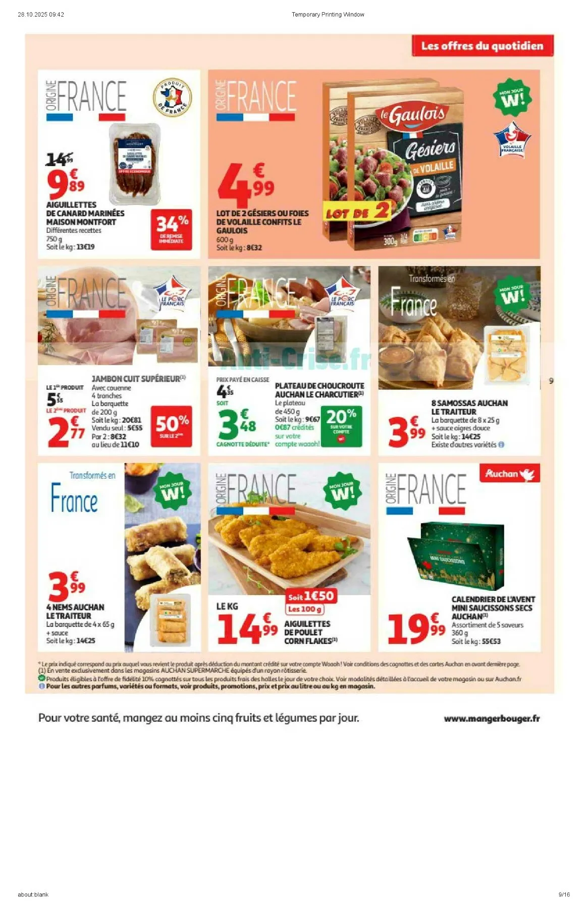 Catalogue Auchan Supermarché du 4 novembre au 16 novembre, 2025 2 – auchan super 9 1