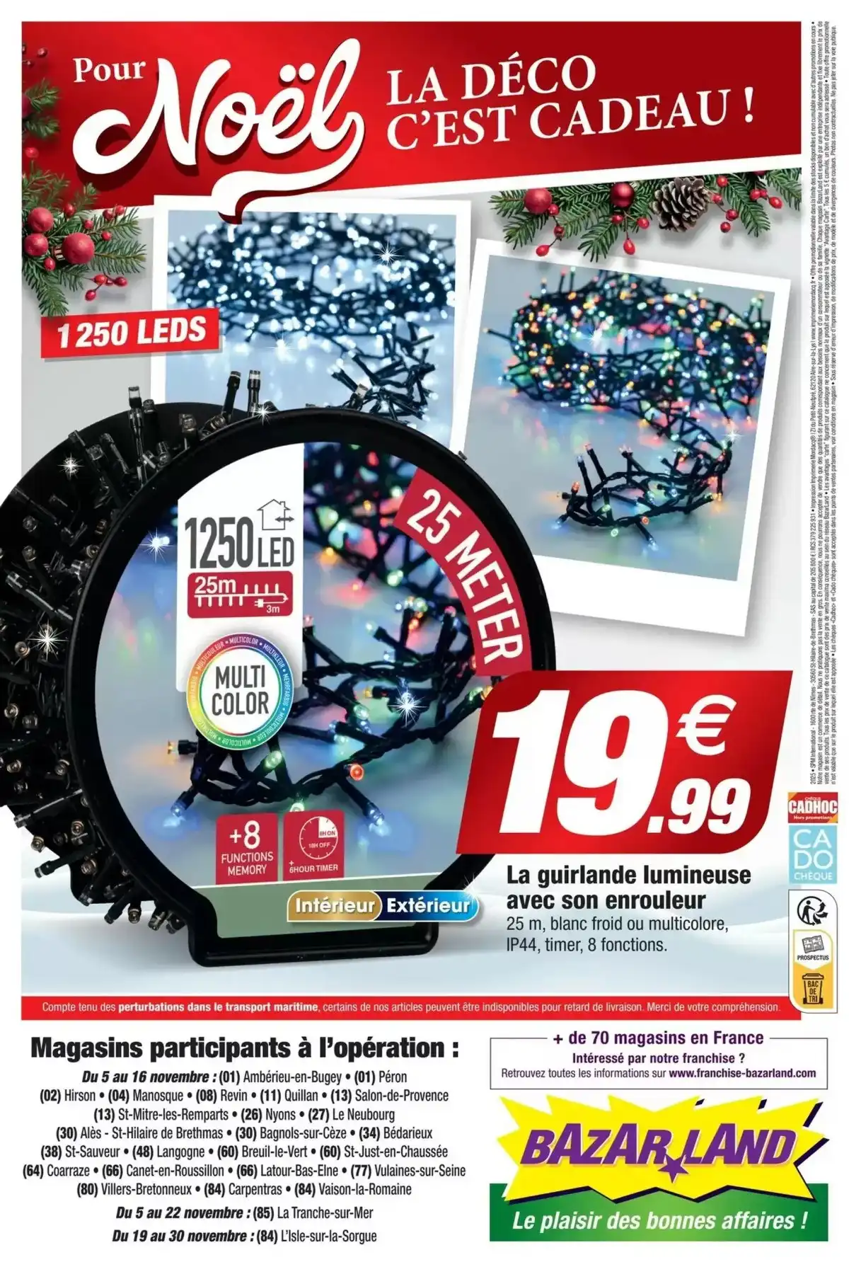 Catalogue Bazarland du 12 novembre au 23 novembre, 2025 1 – bazarkand noel 6