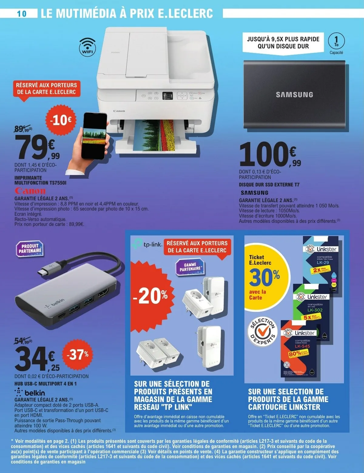 Catalogue Leclerc du 28 octobre au 8 novembre, 2025 (High Tech) 3 – leclerc high tech 10