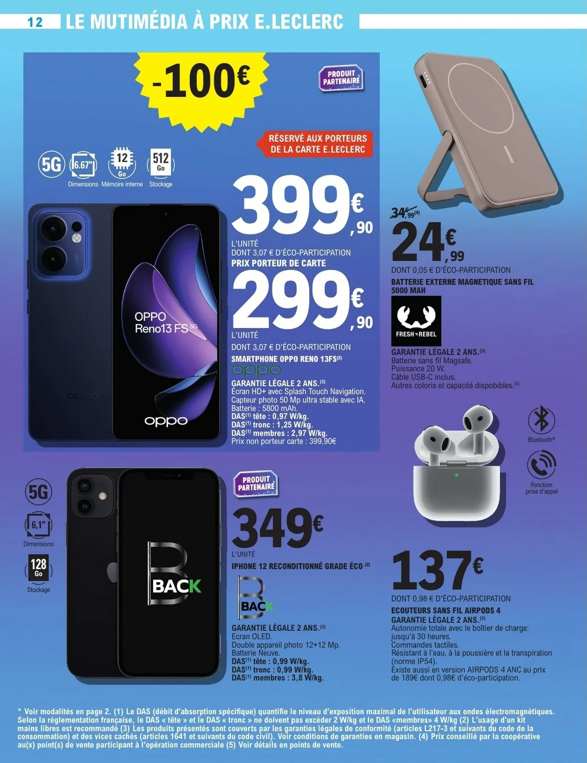 Catalogue Leclerc du 28 octobre au 8 novembre, 2025 (High Tech) 5 – leclerc high tech 12
