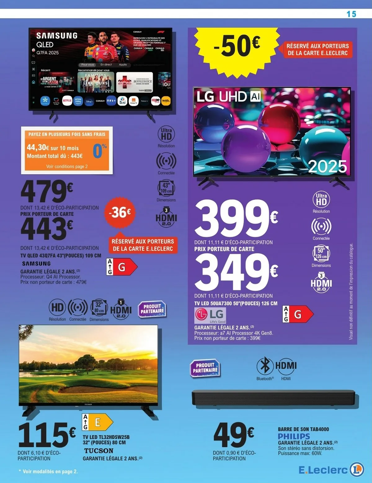 Catalogue Leclerc du 28 octobre au 8 novembre, 2025 (High Tech) 4 – Catalogue Leclerc du 28 octobre au 8 novembre, 2025 (High Tech) 3 – leclerc high tech 15