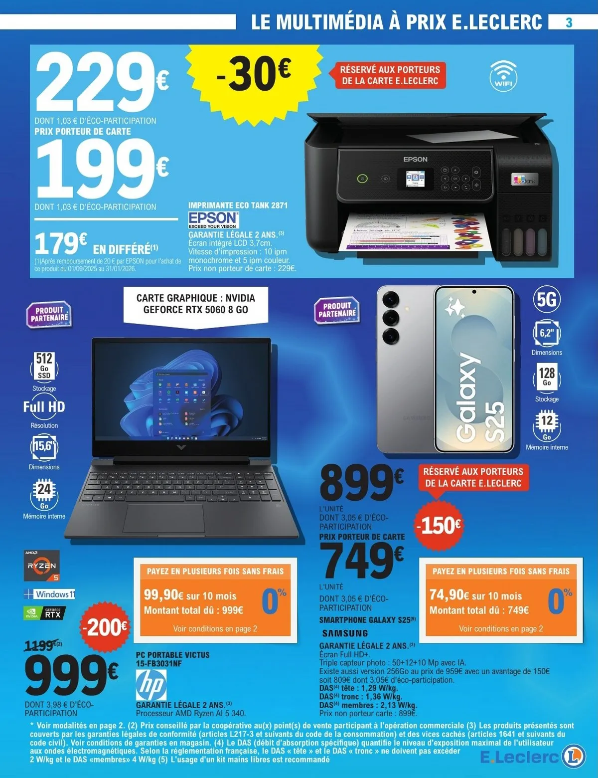 Catalogue Leclerc du 28 octobre au 8 novembre, 2025 (High Tech) 2 – leclerc high tech 3