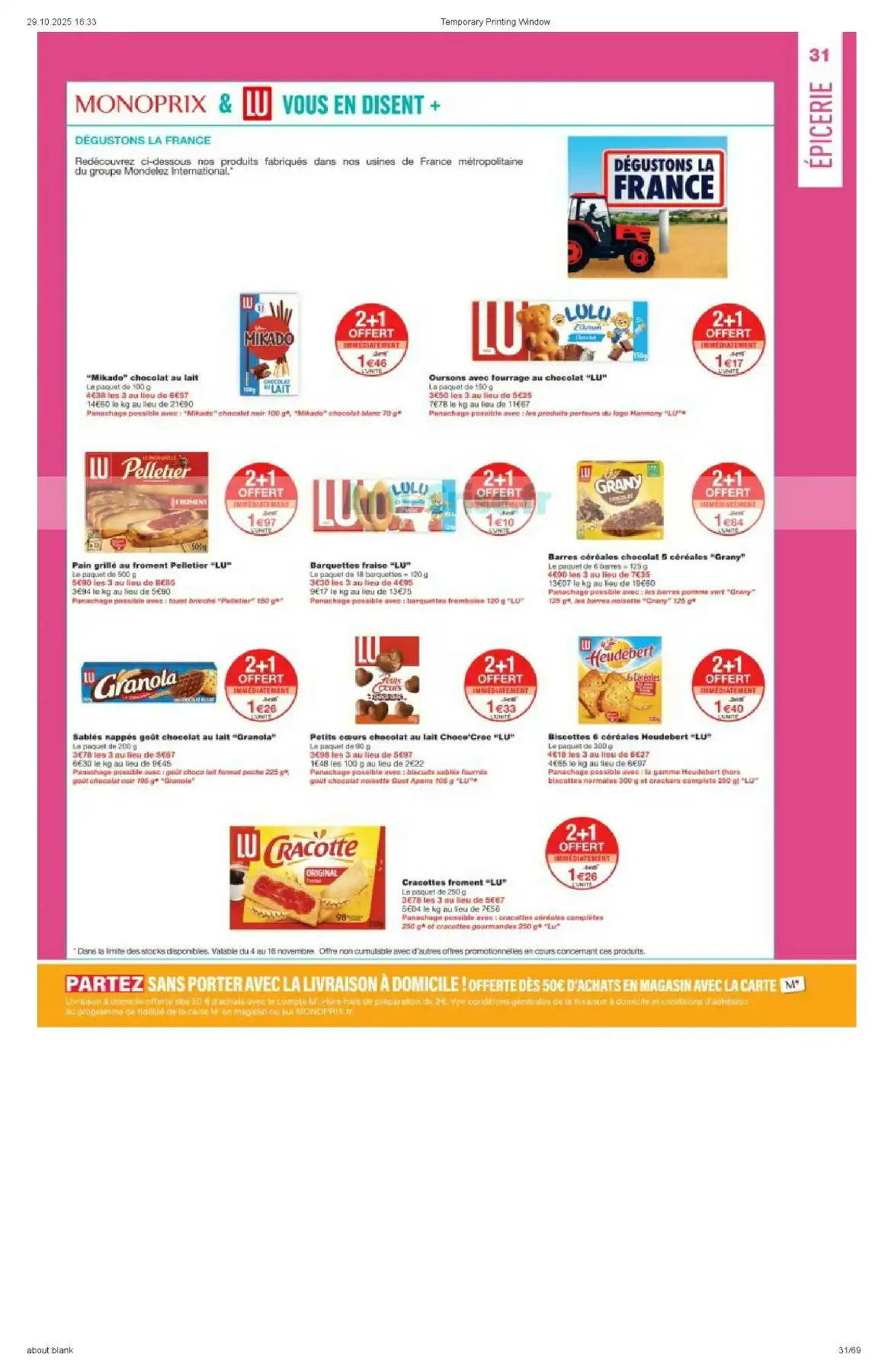 Catalogue Monoprix du 4 novembre au 16 novembre, 2025 1 – monoprix catalogue 31