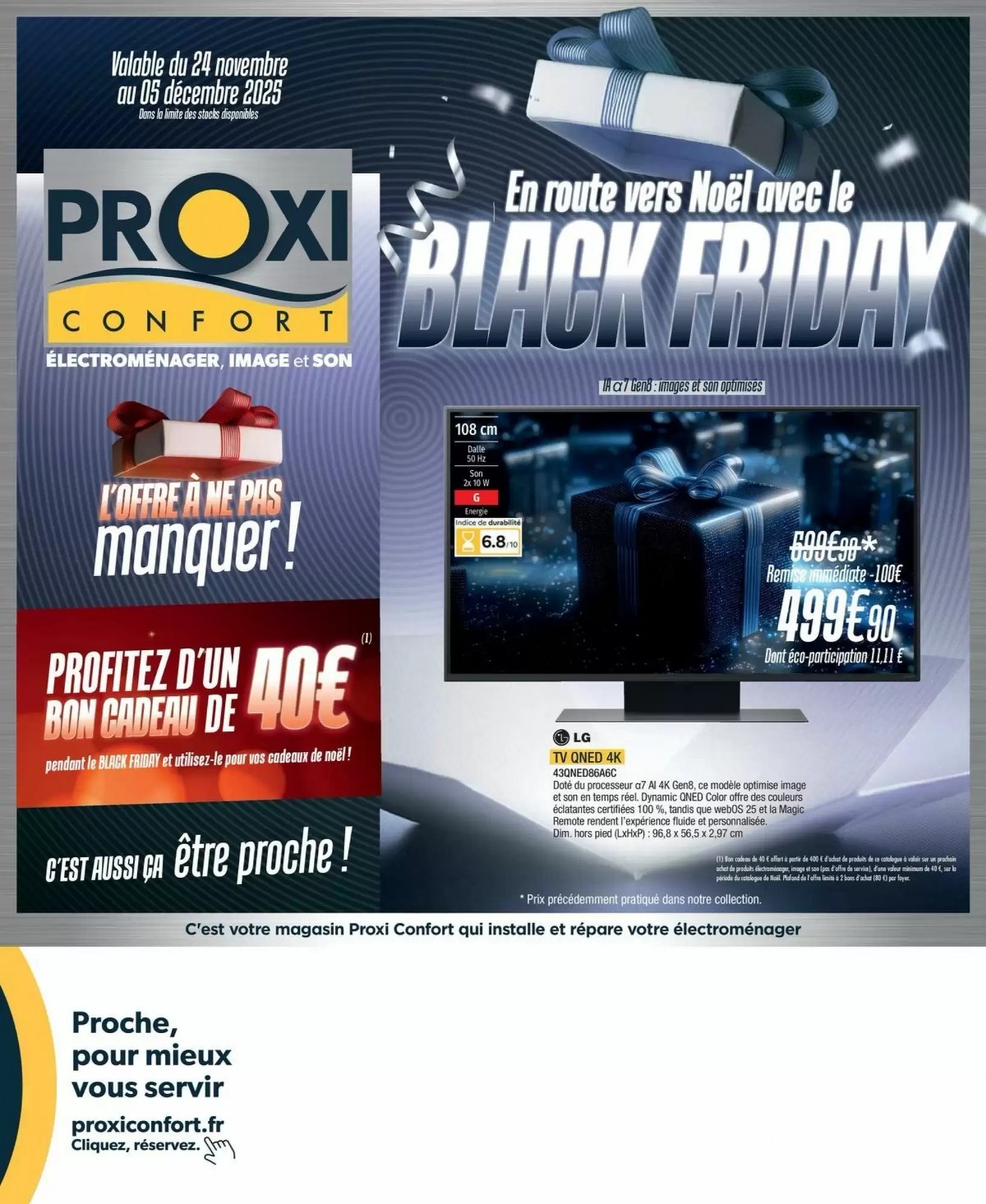 Catalogue Proxi Confort Black Friday du 24 novembre au 5 décembre, 2025 2 – Catalogue Proxi Confort Black Friday du 24 novembre au 5 décembre, 2025 1 – proxi confort black friday 1