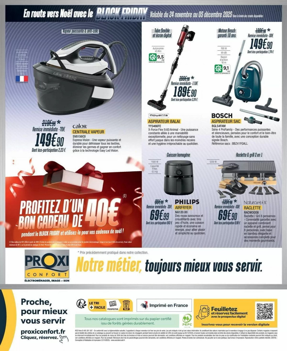 Catalogue Proxi Confort Black Friday du 24 novembre au 5 décembre, 2025 1 – proxi confort black friday 4