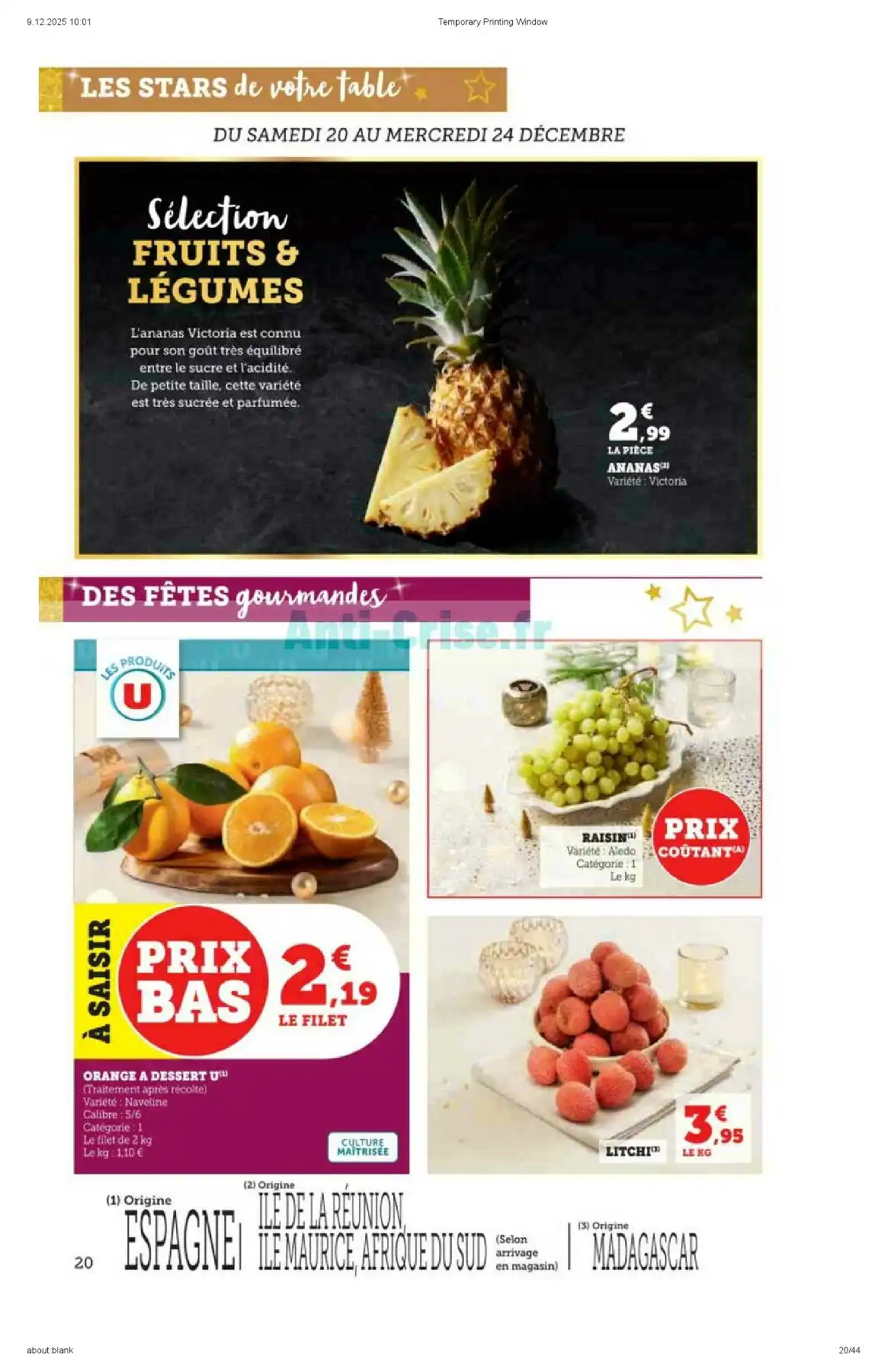 Catalogue Hyper U du 16 décembre au 28 décembre, 2025 1 – hyper u catalogue 20