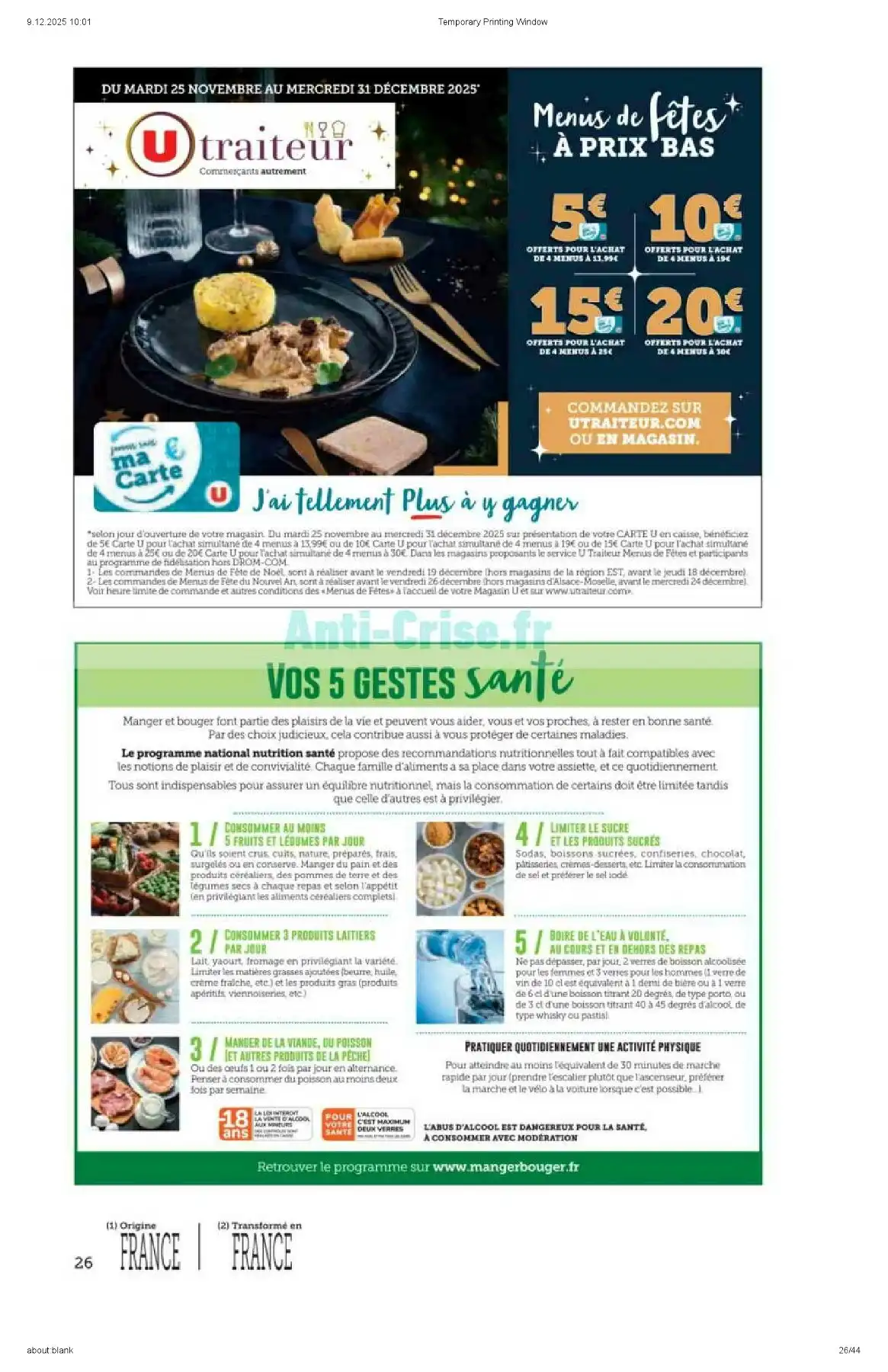 Catalogue Hyper U du 16 décembre au 28 décembre, 2025 1 – hyper u catalogue 26