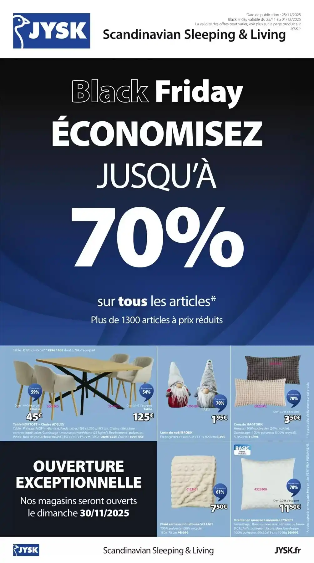 Catalogue JYSK Black Friday du 25 novembre au 1 décembre, 2025 1 – jysk catalogue 1