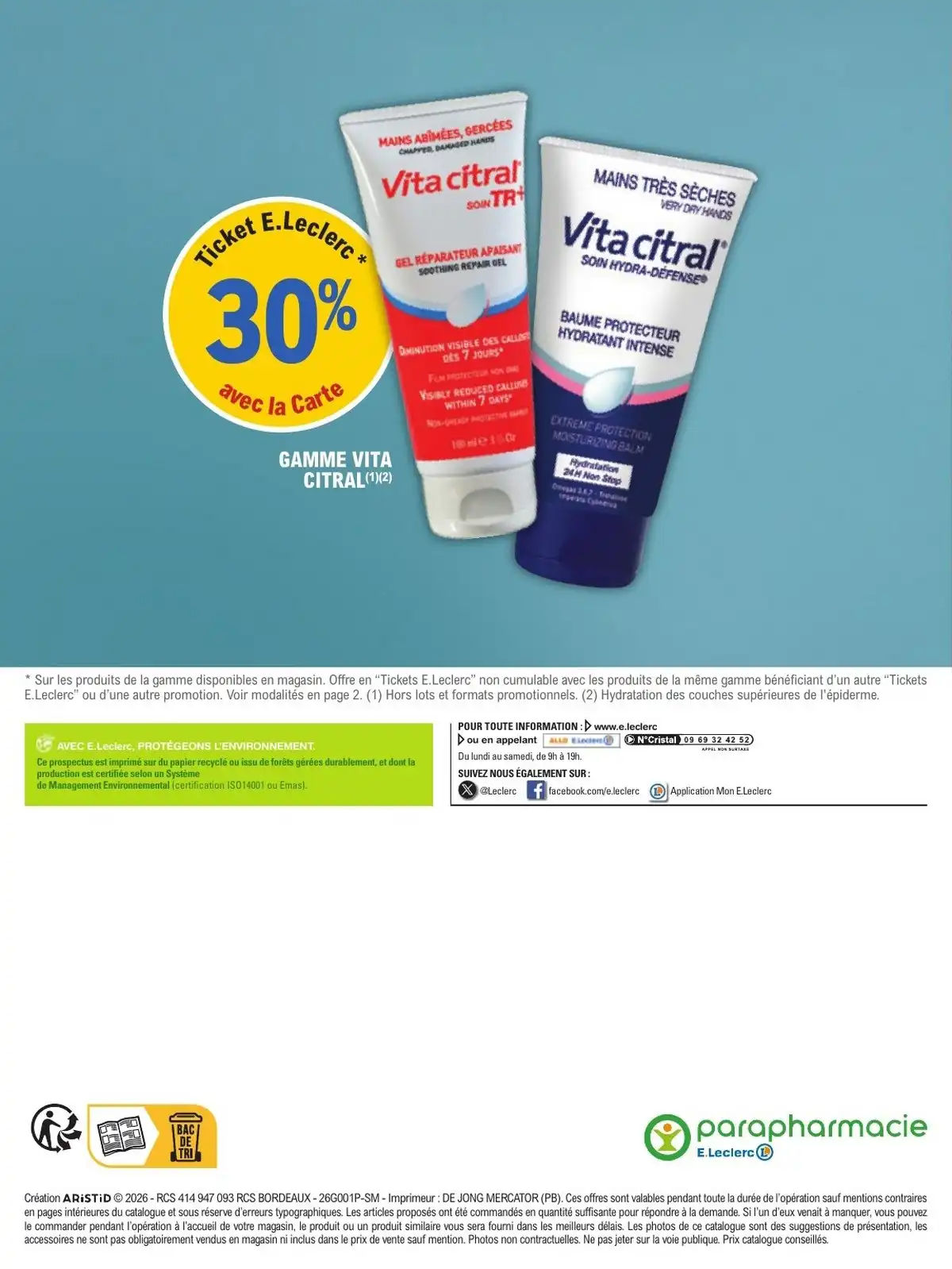 Catalogue Leclerc du Parapharmacie 30 décembre au 24 janvier, 2026 1 – leclerc parapharmacie 20