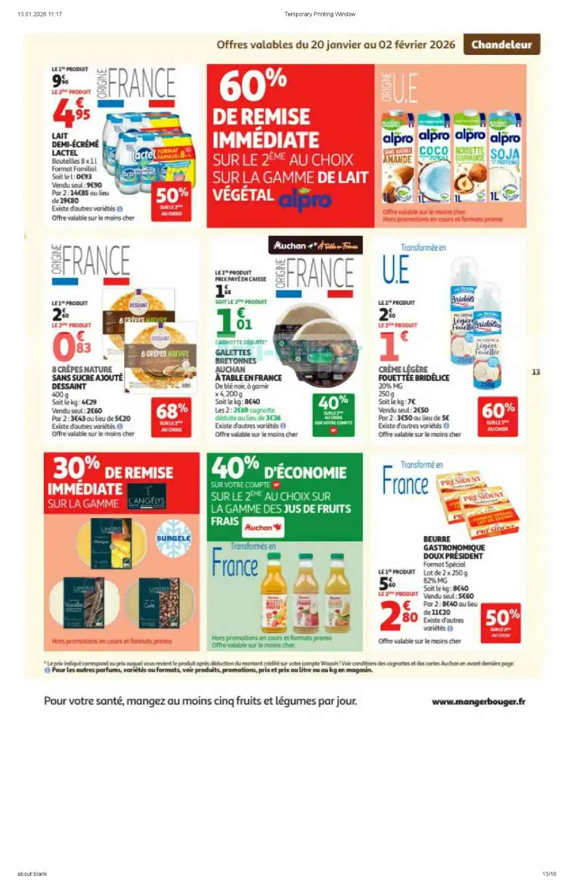 Catalogue Auchan Supermarché du 20 janvier au 1 février, 2026 1 – auchan supermarche 13