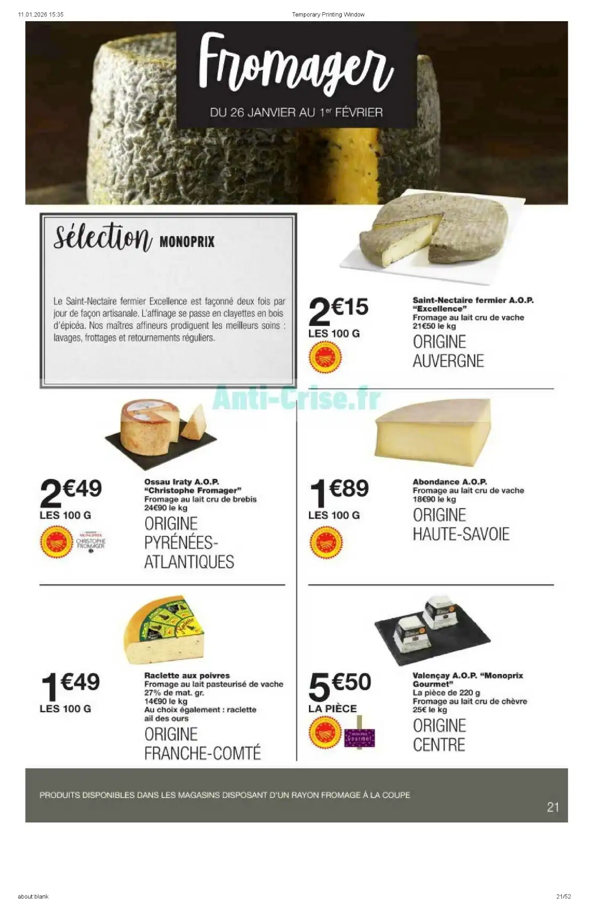 Catalogue Monoprix du 20 janvier au 1 février, 2026 1 – monoprix catalogue 21
