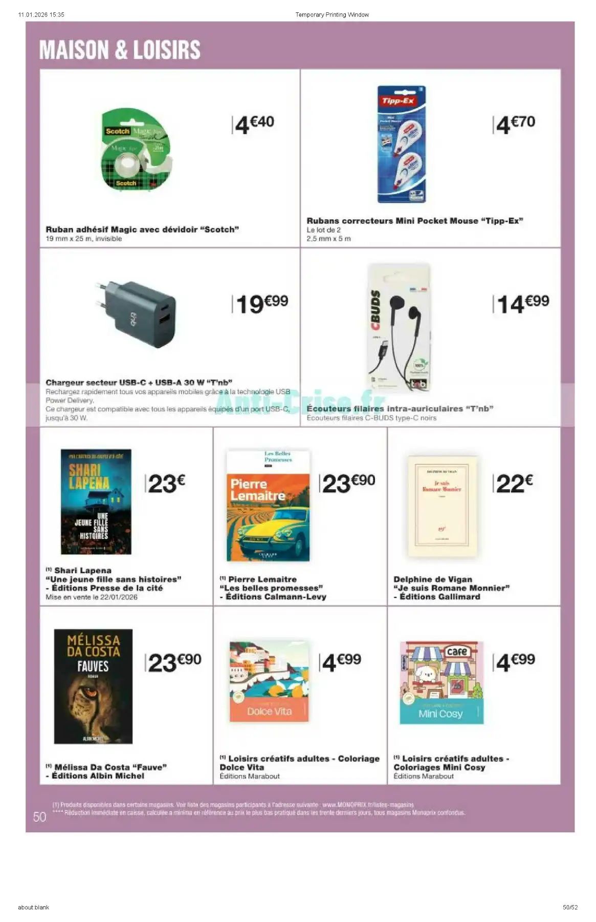 Catalogue Monoprix du 20 janvier au 1 février, 2026 4 – monoprix catalogue 50