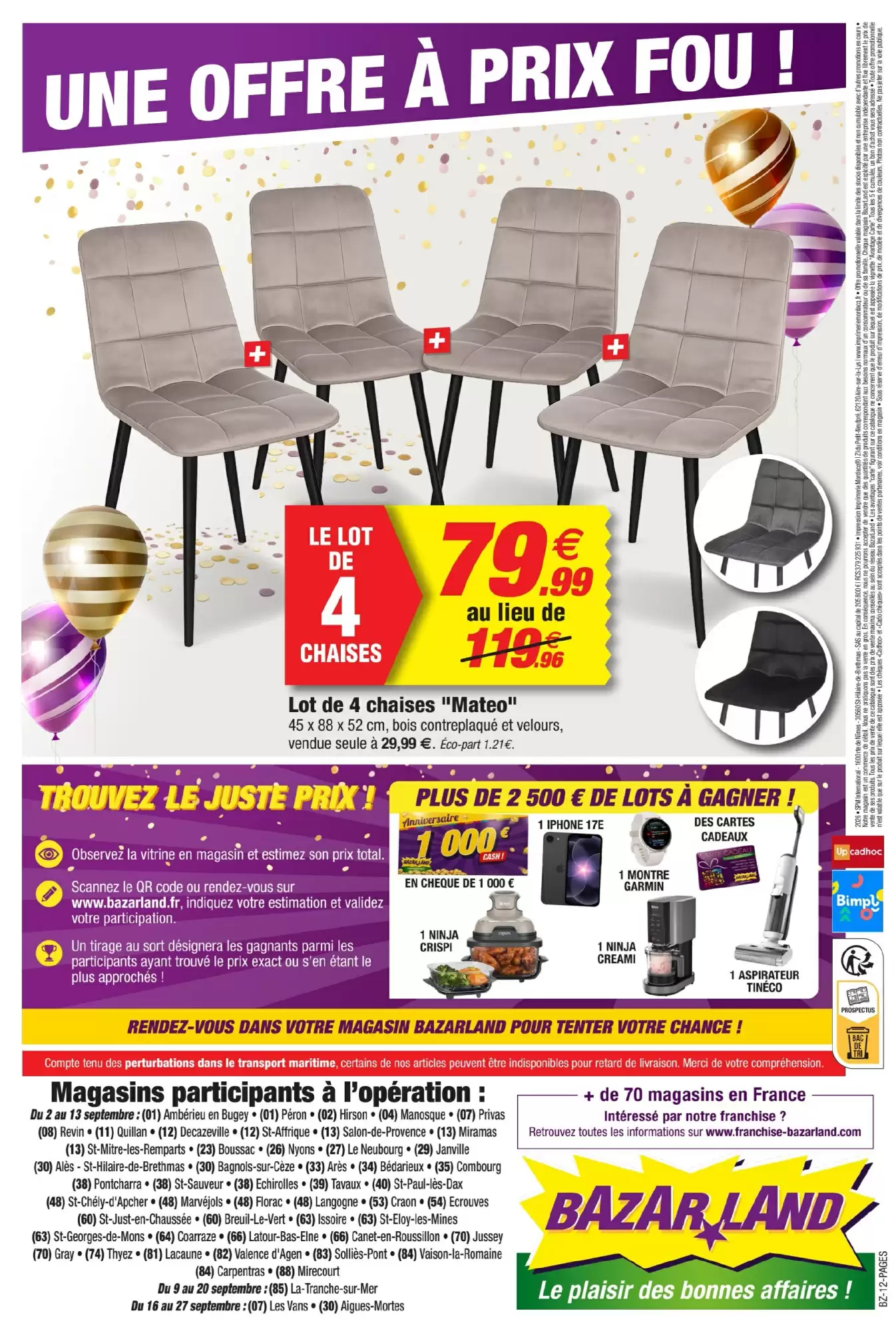 Catalogue Bazarland Du 7 Septembre Au 20 Septembre 2026 - Image 2 Du 7 Septembre