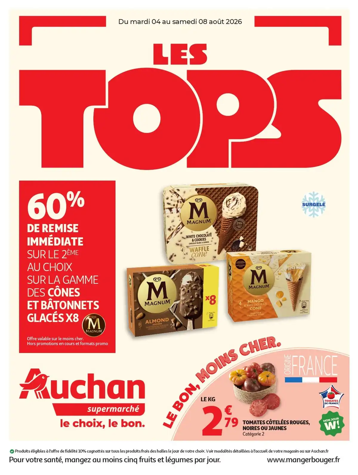 Catalogue Auchan Supermarché Du 4 Août Au 16 Août 2026 - Image 1 Du 4 Août