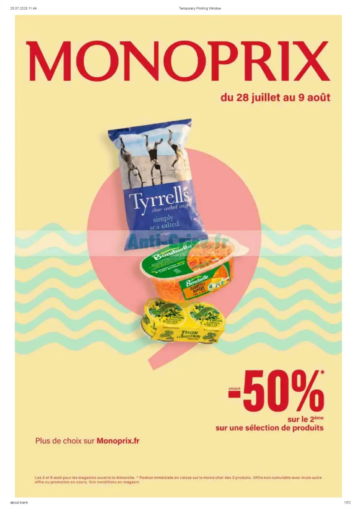 Catalogue Monoprix Du 28 Juillet Au 9 Août 2026 - Image 1 Du 28 Juillet