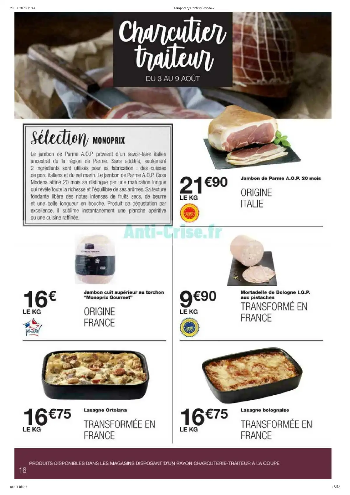 Du 28 Juillet