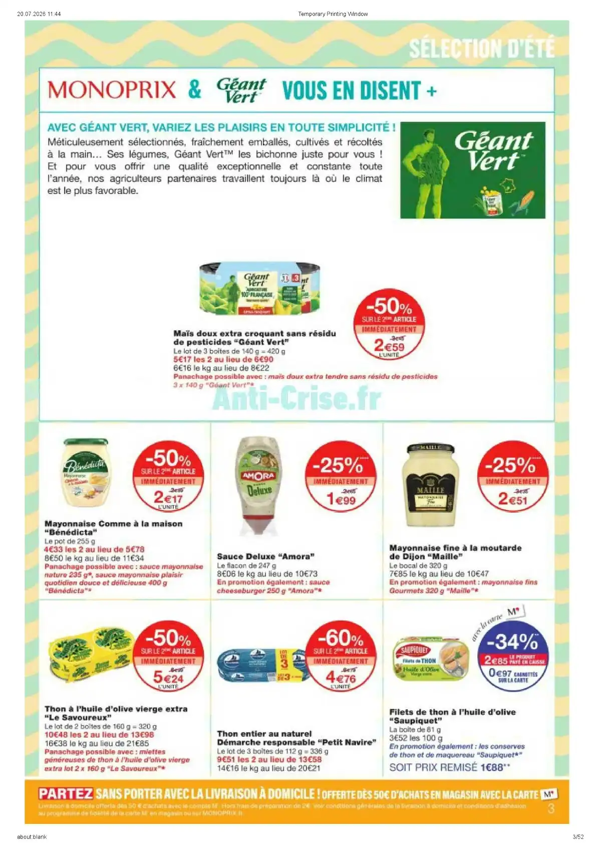 Catalogue Monoprix Du 28 Juillet Au 9 Août 2026 - Image 1 Du 28 Juillet