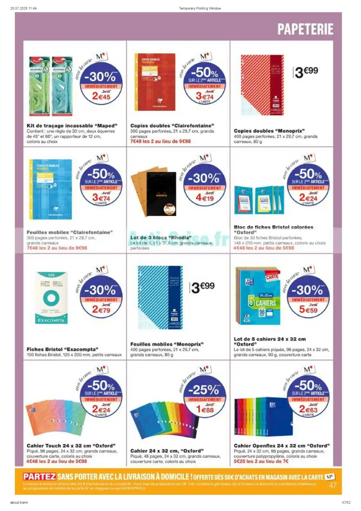 Catalogue Monoprix Du 28 Juillet Au 9 Août 2026 - Image 1 Du 28 Juillet