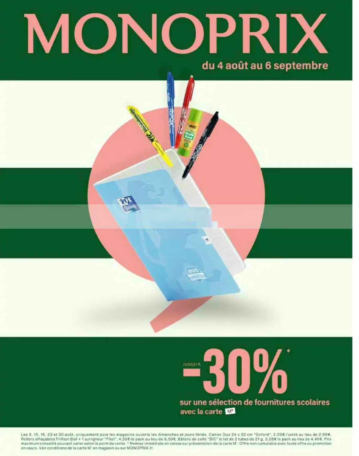 Catalogue Monoprix Du 4 Août Au 6 Septembre 2026 - Image 1 Du 4 Août