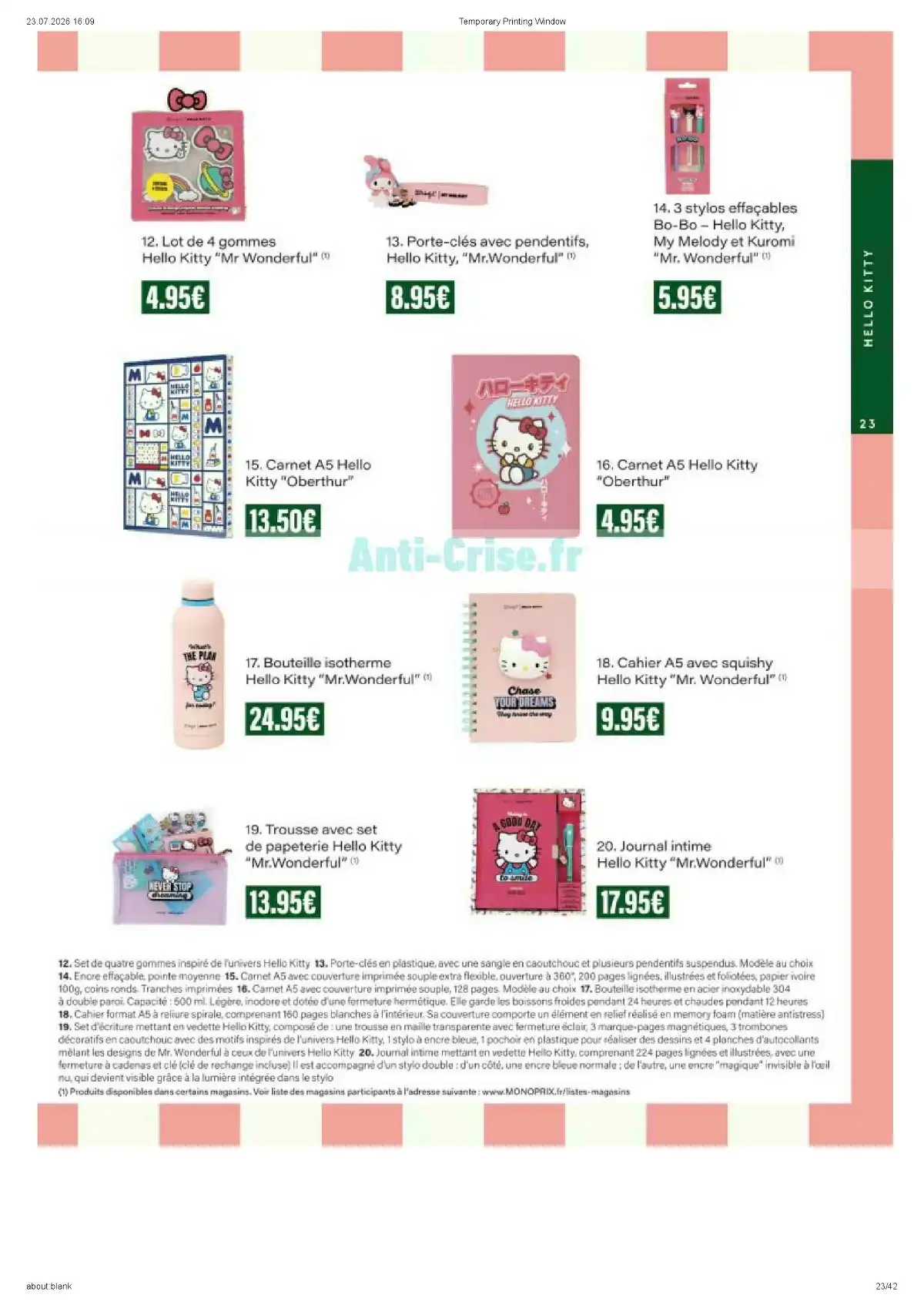 Catalogue Monoprix Du 4 Août Au 6 Septembre 2026 - Image 1 Du 4 Août