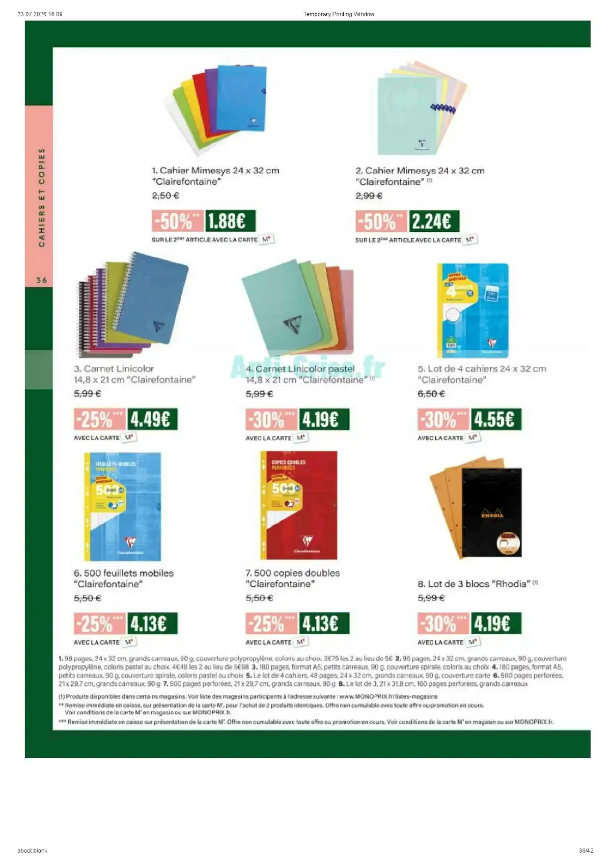 Catalogue Monoprix Du 4 Août Au 6 Septembre 2026 - Image 2 Du 4 Août
