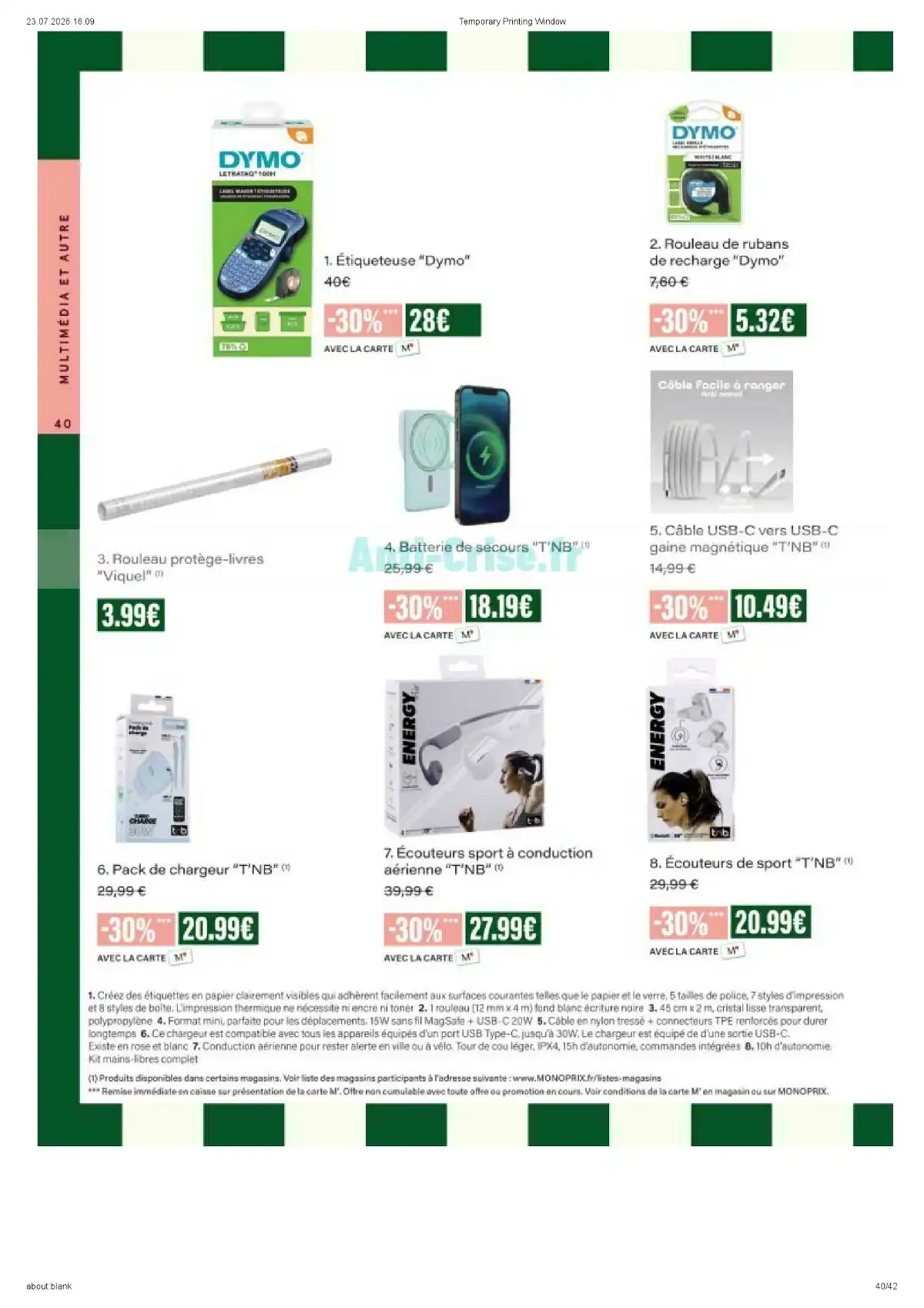 Catalogue Monoprix Du 4 Août Au 6 Septembre 2026 - Image 2 Du 4 Août