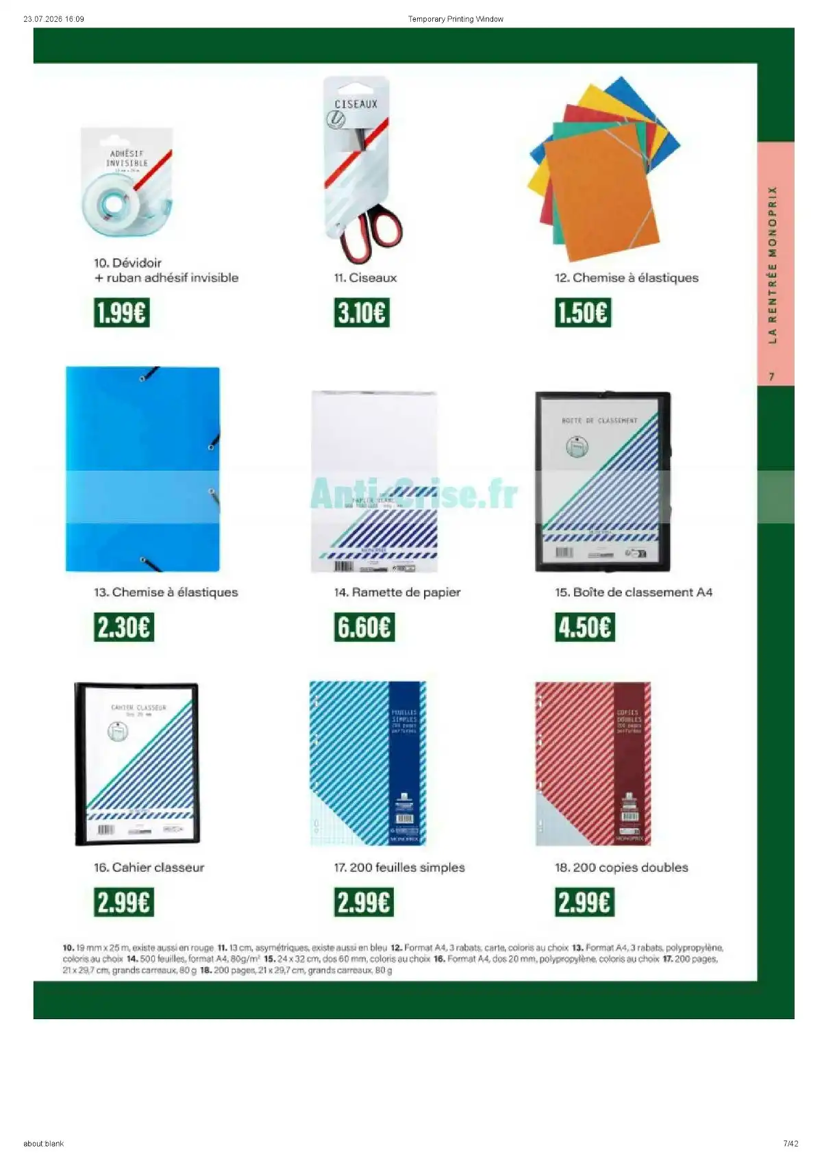 Catalogue Monoprix Du 4 Août Au 6 Septembre 2026 - Image 1 Du 4 Août