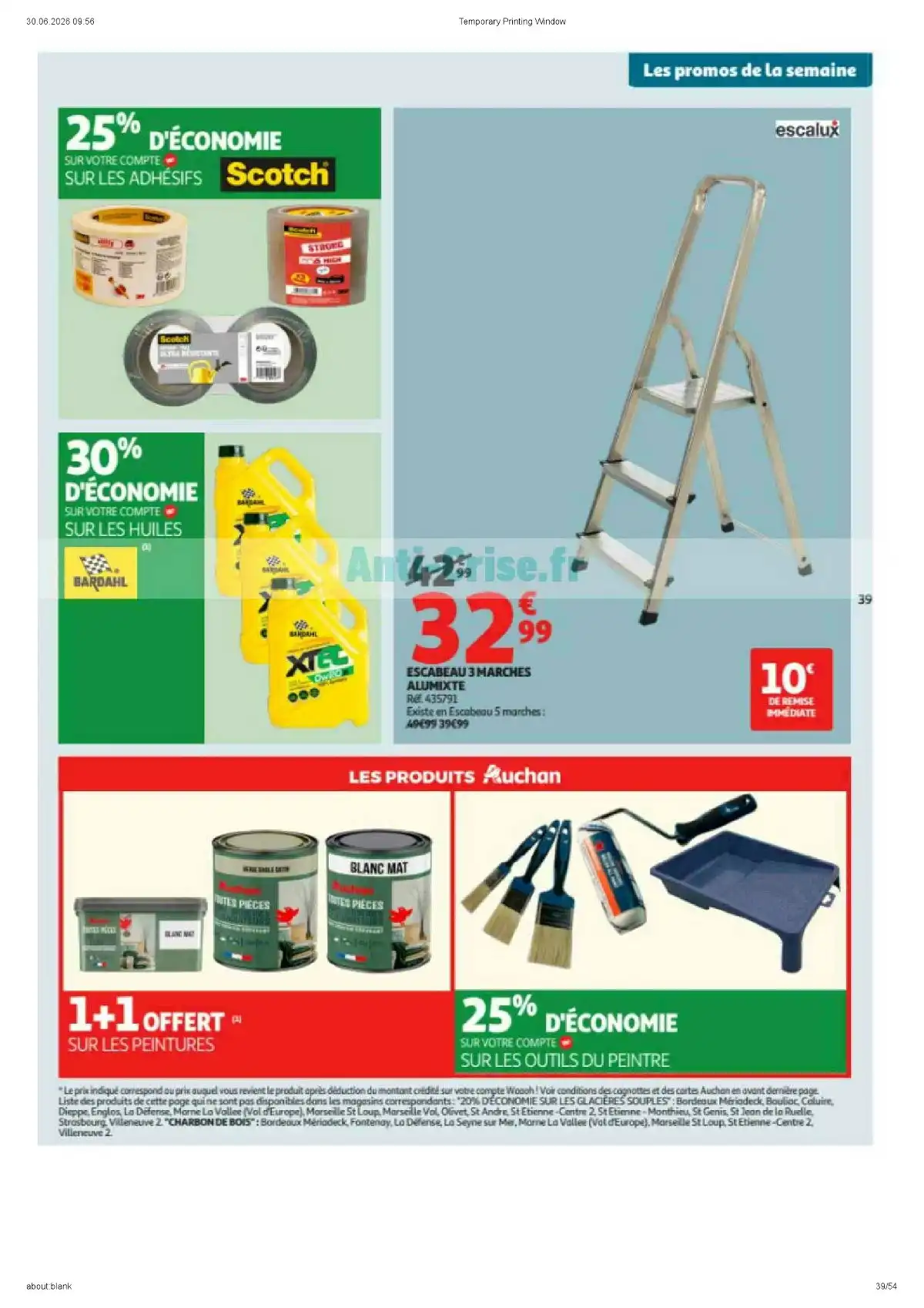 Catalogue Auchan Du 7 Juillet Au 19 Juillet 2026 - Image 1 Du 7 Juillet