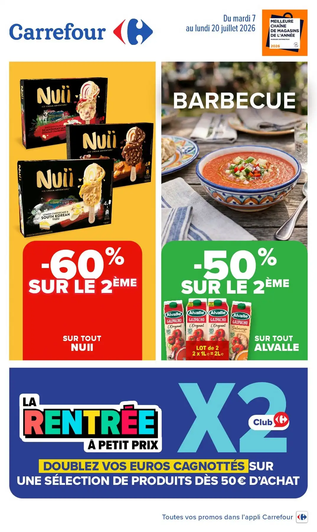 Catalogue Carrefour Market Du 7 Juillet Au 19 Juillet 2026 - Image 1 Du 7 Juillet