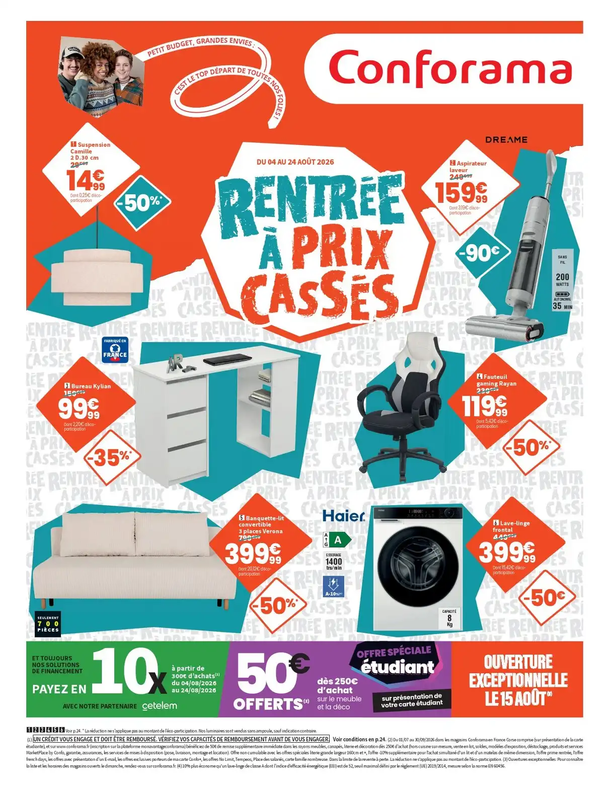 Catalogue Conforama Du 4 Août Au 24 Août 2026 - Image 1 4 Août