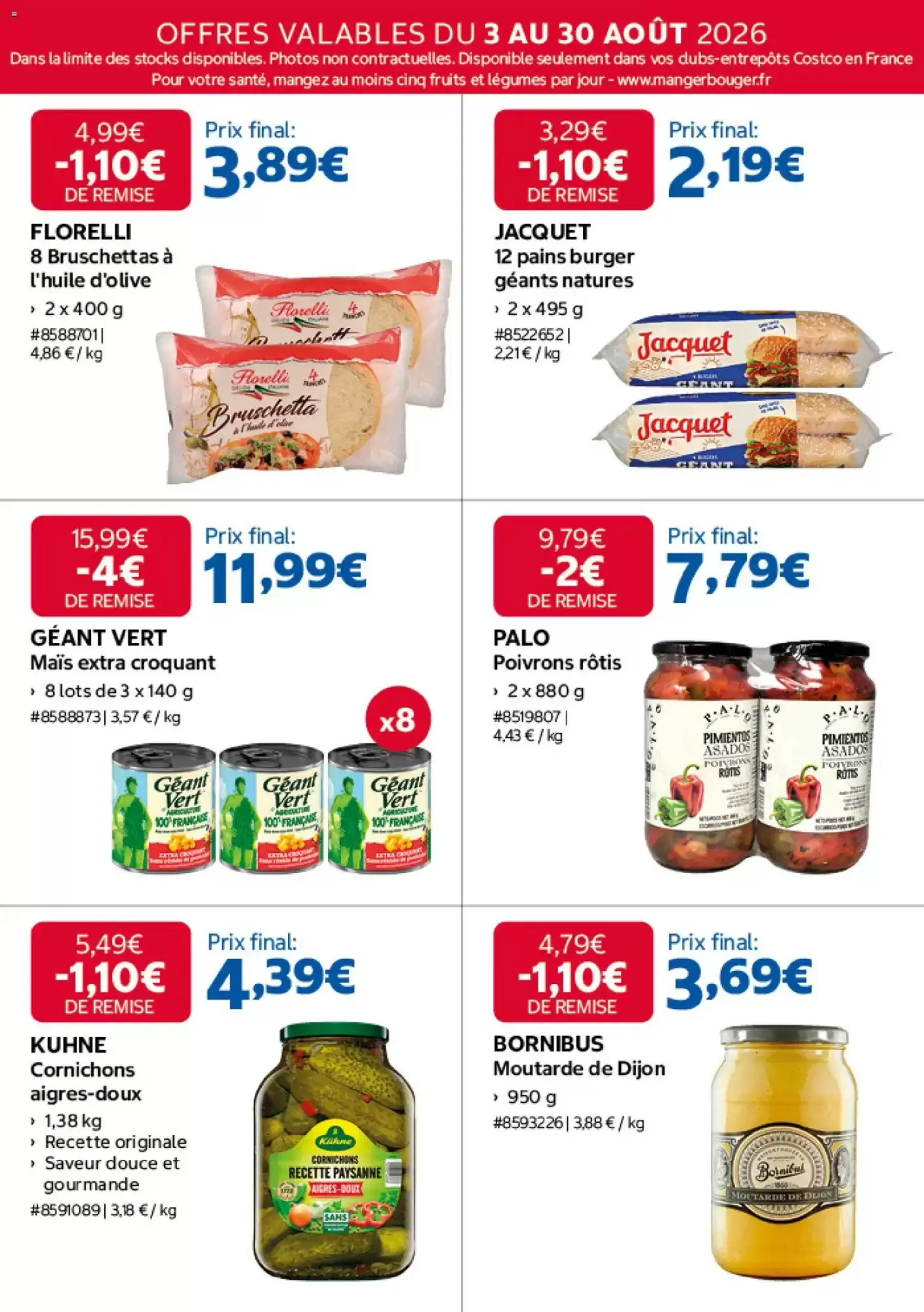 Catalogue Costco Du 3 Août Au 30 Août 2026 - Image 1 Du 3 Août
