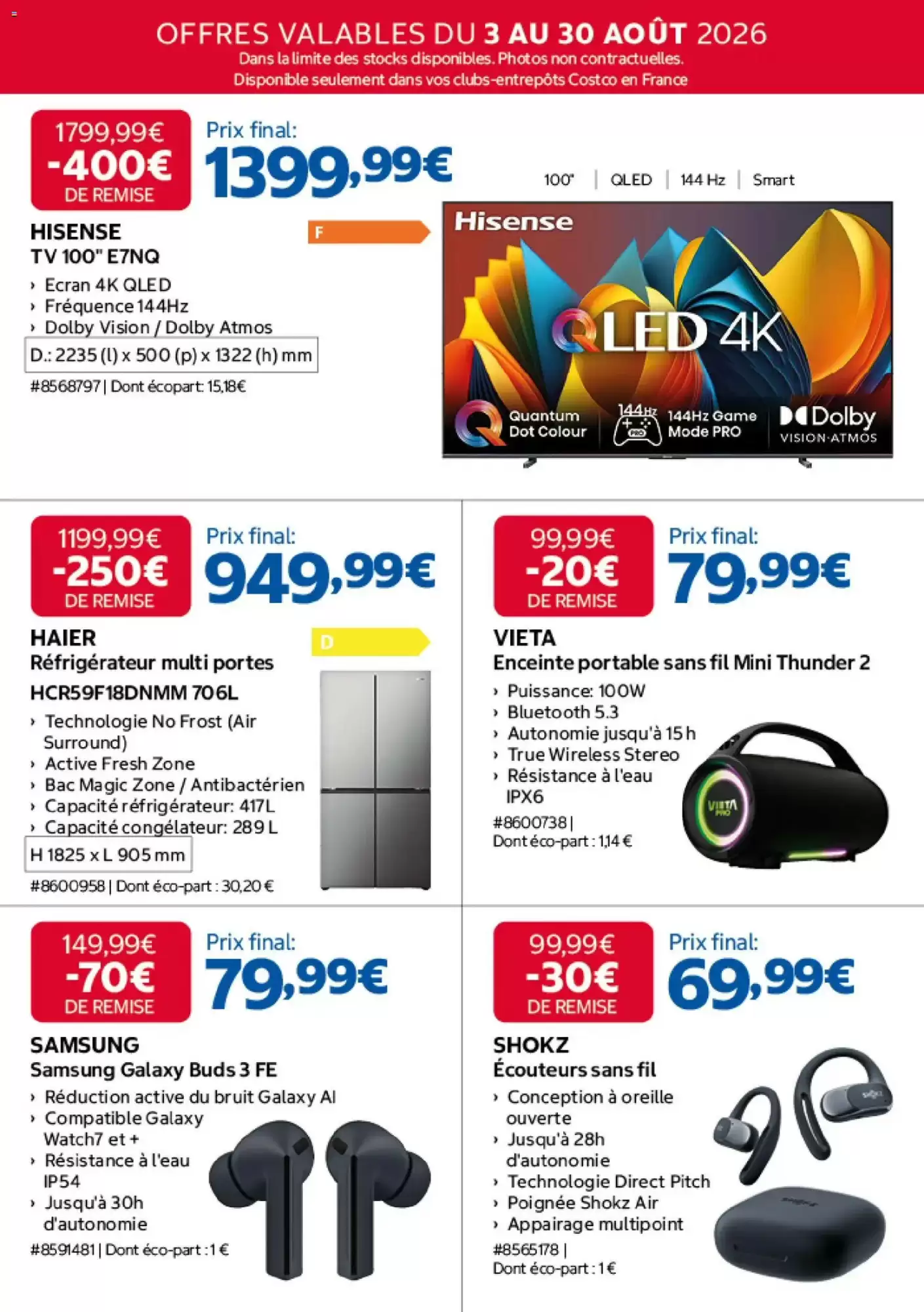 Catalogue Costco Du 3 Août Au 30 Août 2026 - Image 2 Du 3 Août