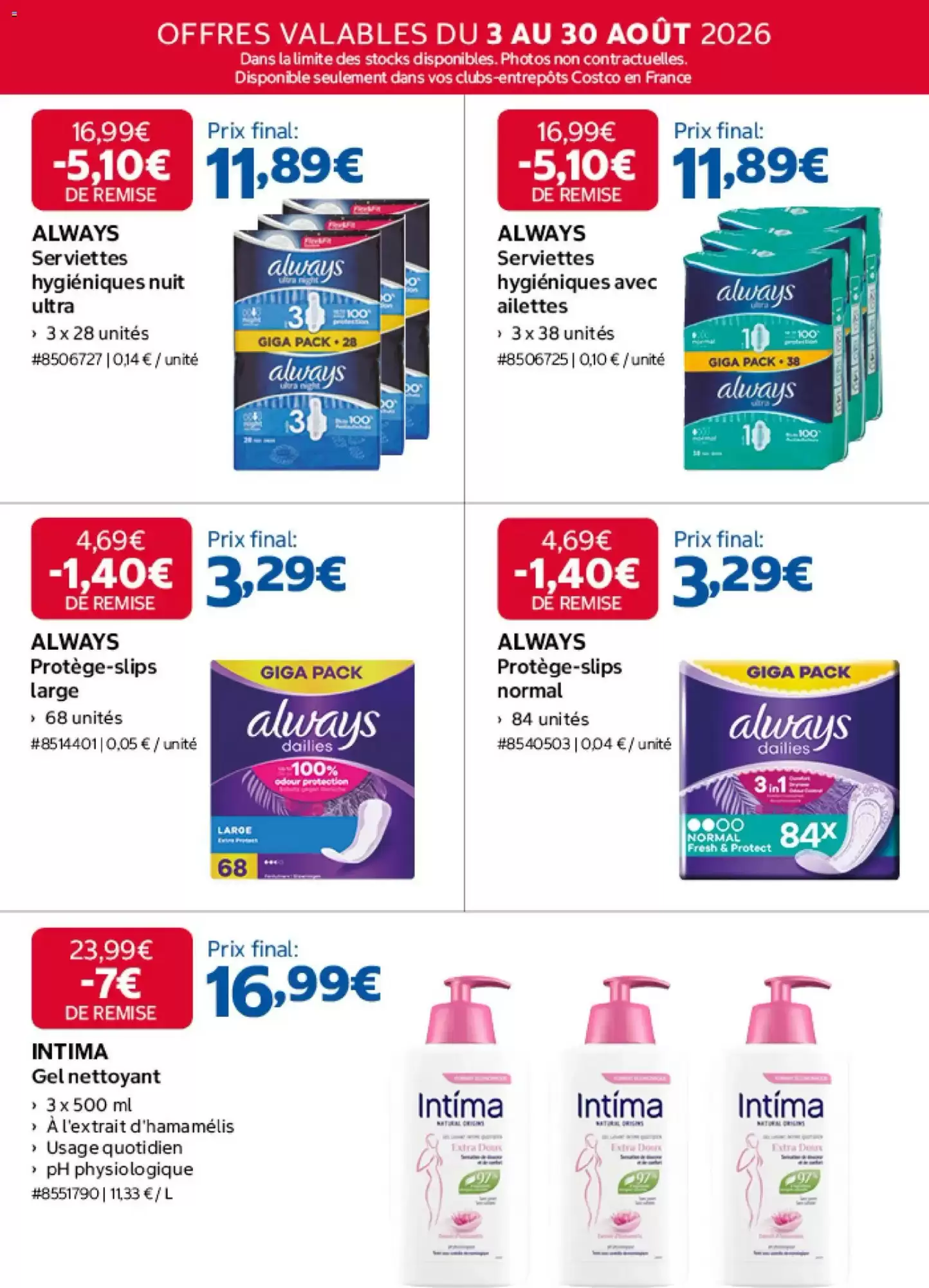 Catalogue Costco Du 3 Août Au 30 Août 2026 - Image 1 Du 3 Août