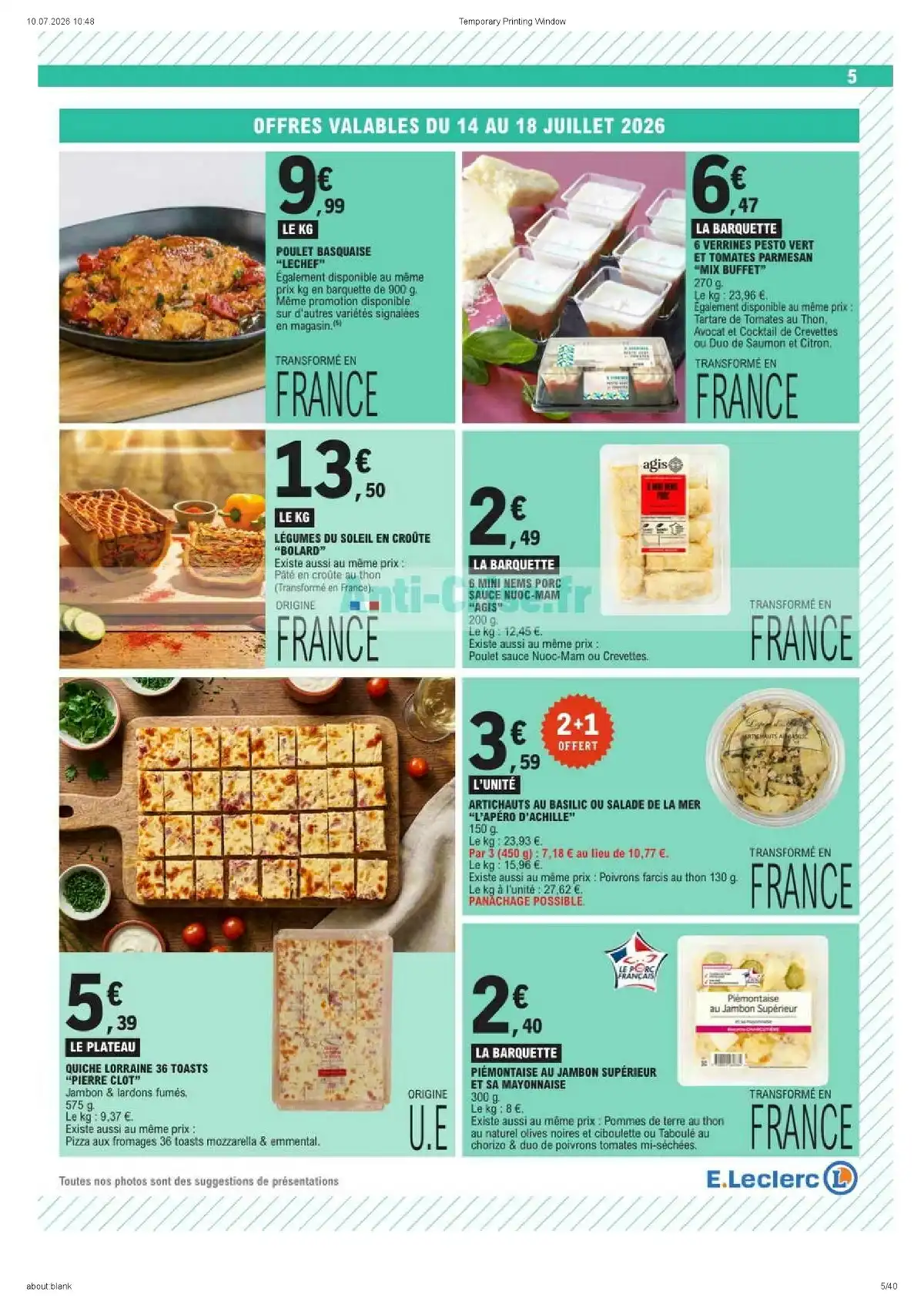 Du 14 Juillet