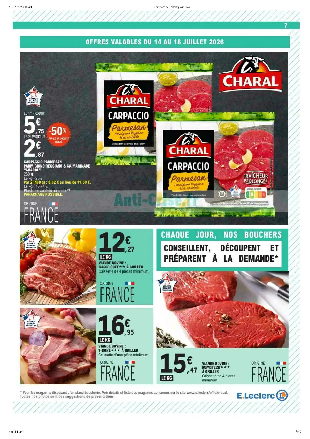 Catalogue Leclerc Du 14 Juillet Au 26 Juillet 2026 - Image 1 Du 14 Juillet