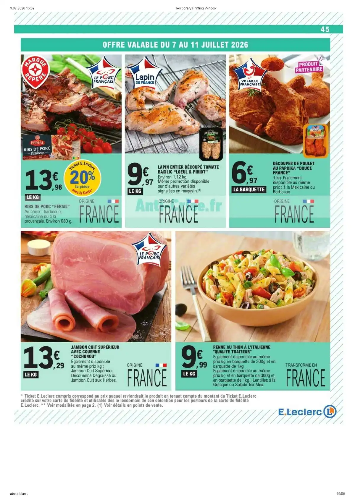 Catalogue Leclerc Du 14 Juillet Au 26 Juillet 2026 - Image 3 Du 7 Juillet