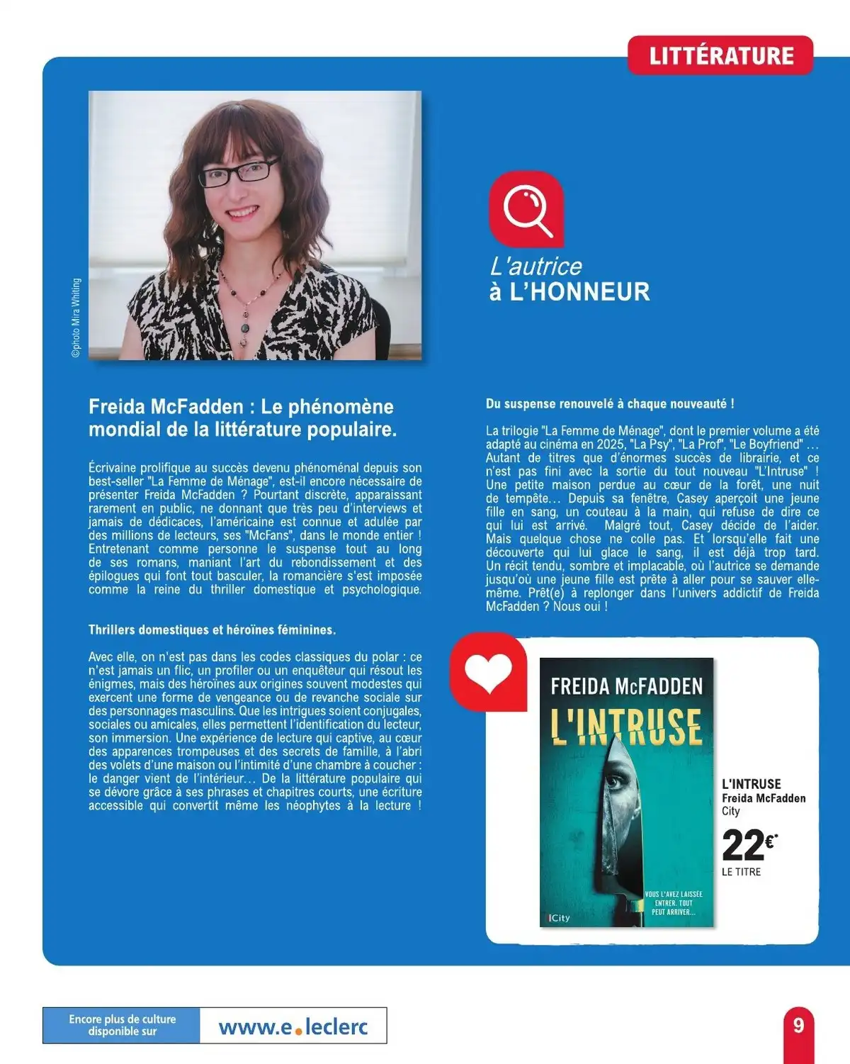 Catalogue Leclerc Brico Du 16 Juin Au 28 Juin 2026 - Image 3 Espace Culturel Du 9 Juin