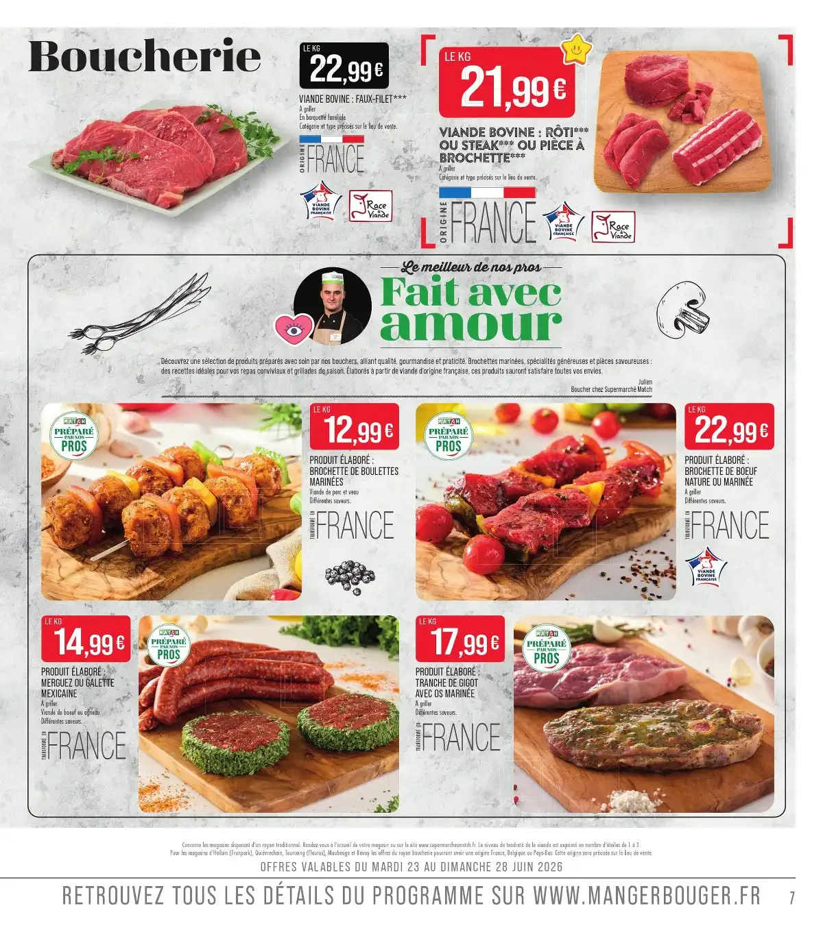 Catalogue Match Du 30 Juin Au 12 Juillet 2026 - Image 1 Du 23 Juin