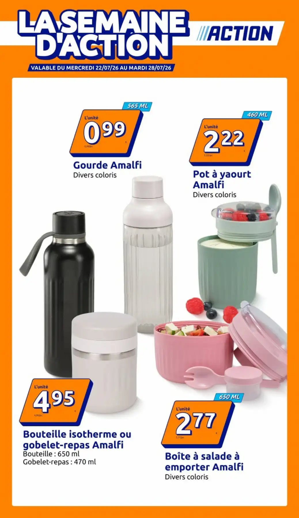 Catalogue Action Du 22 Juillet Au 28 Juillet 2026 - Image 1 Du 22 Juillet