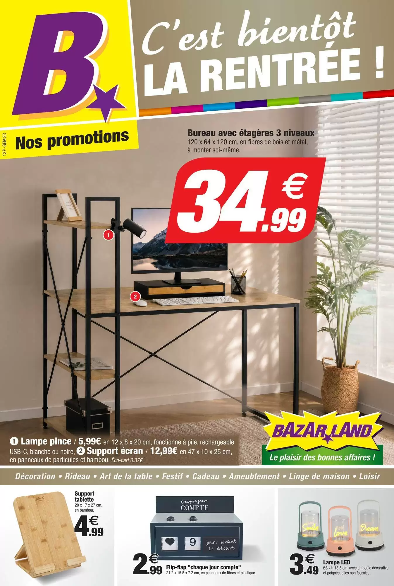 Catalogue Bazarland Du 2 Septembre Au 13 Septembre 2026 - Image 1 Du 2 Septembre